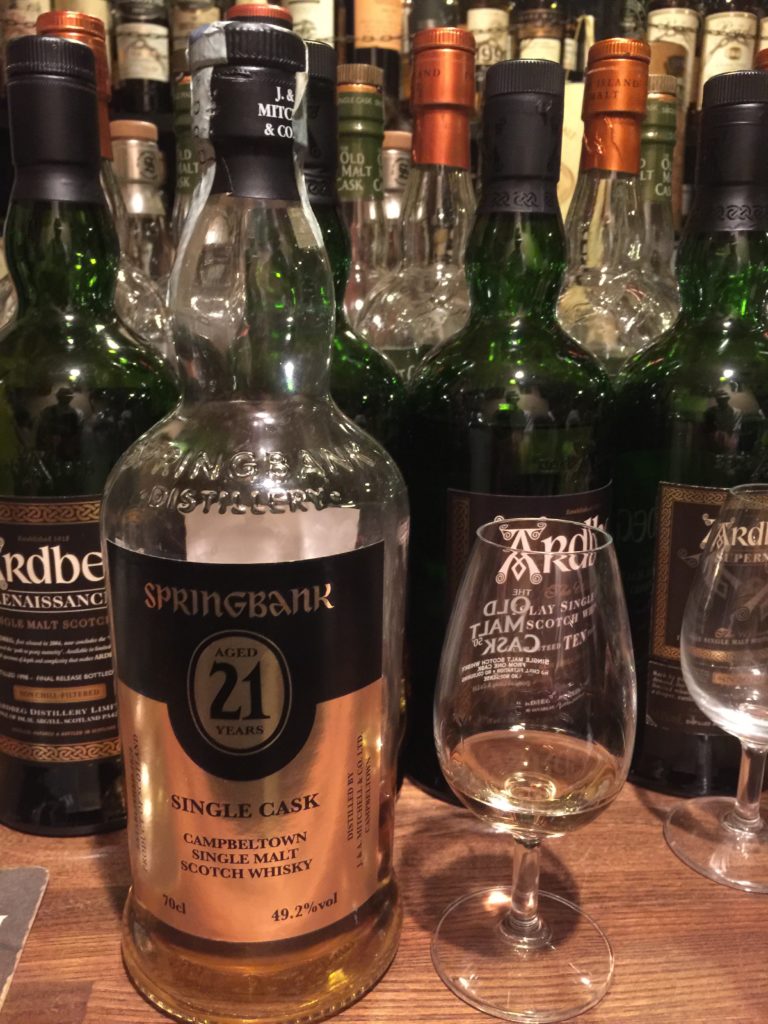 Springbank 21Y. 49.2% for Italy