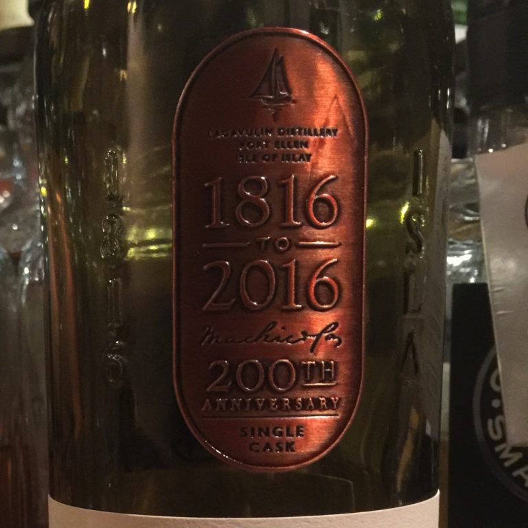 Lagavulin 1991-2016 24Y. 52.7% 200th anniversary single cask 522 bottle.